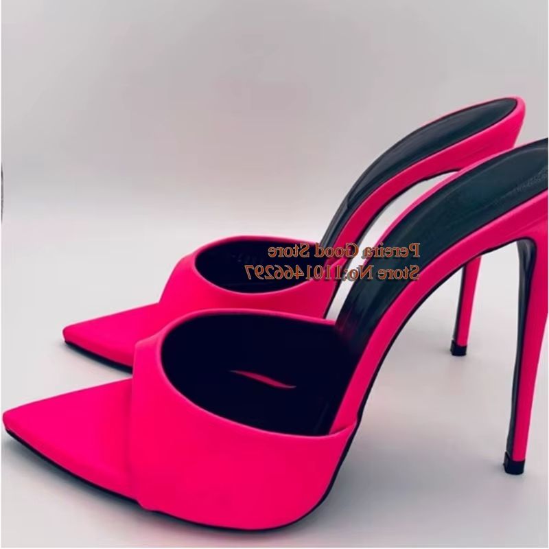 Women'S Shoes Yellow - Candy สี Pointy Toe ผู้หญิงรองเท้าแตะผ้า SLIP