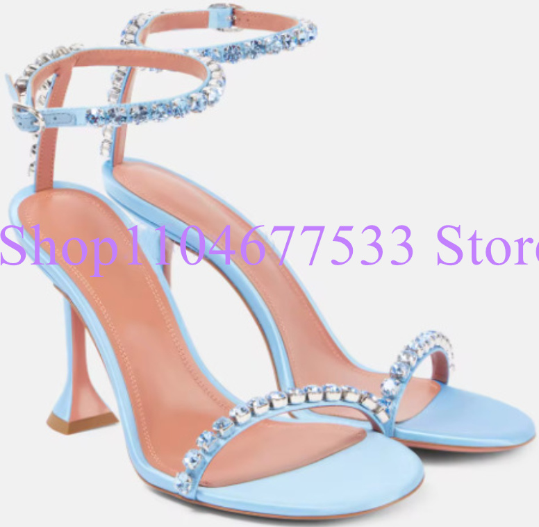 สีฟ้าคริสตัลเลดี้รองเท้าแตะแฟช - Women'S Shoes Navy Blue บทวิจารณ์และราคา