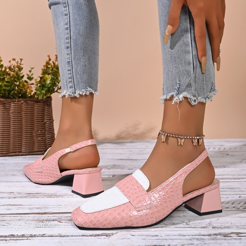 รองเท้าส้นสูงแบบสลิงแบ็คสำหรับ - Women'S Shoes For Work บทวิจารณ์และราคา