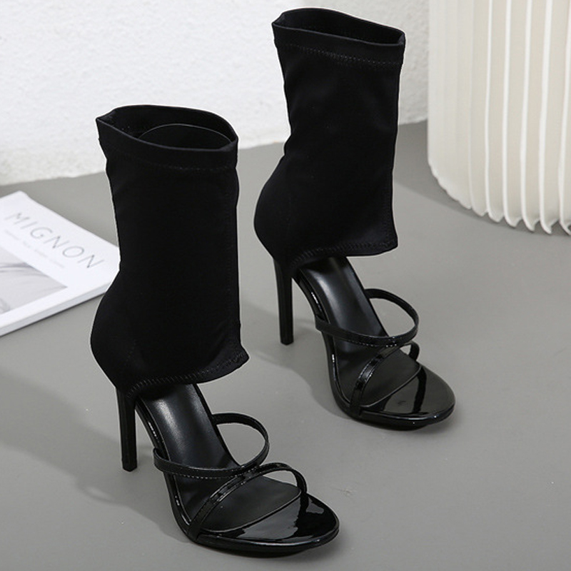 แฟชั่นฤดูร้อนแบบเปิดนิ้วเท้ารอ - Women Shoes Boots บทวิจารณ์และราคา