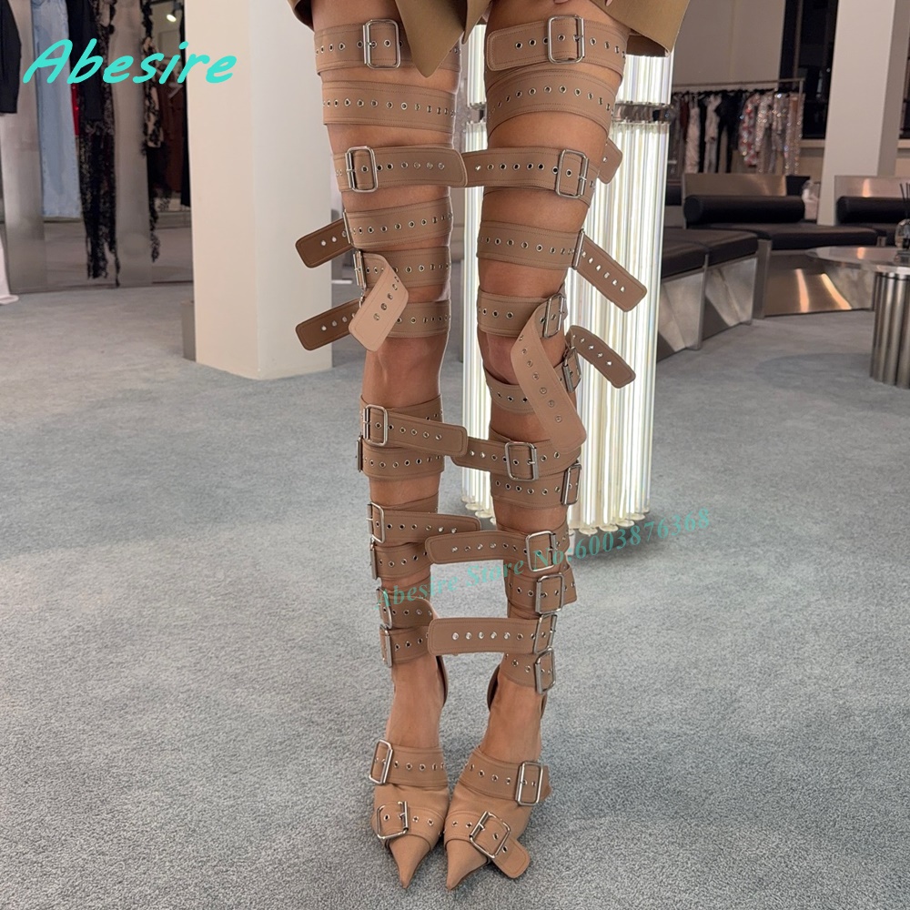 รองเท้าส้นสูงแบบกลาดิเอเตอร์สี - Women Shoes Boots บทวิจารณ์และราคา