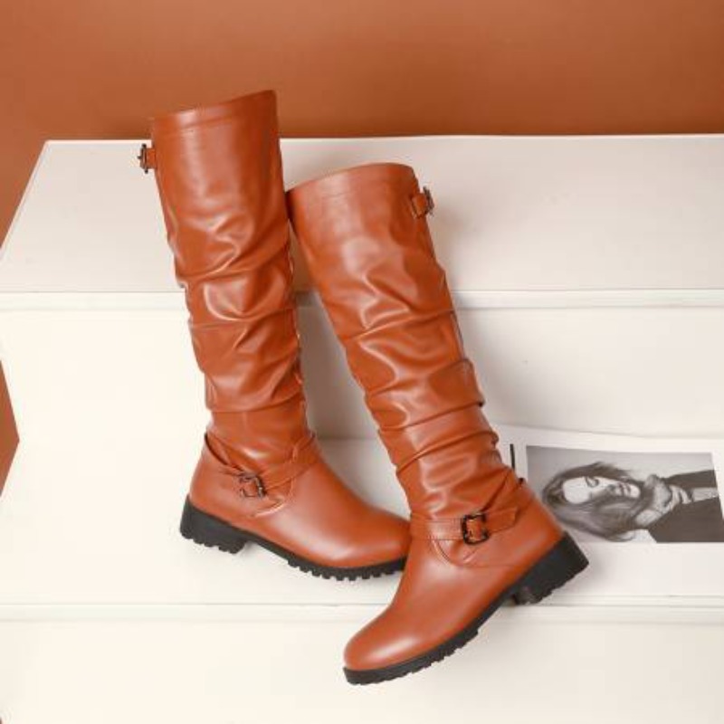 รองเท้าบูทหนังซิปผู้หญิงสูงถึง - Women'S Shoes Yellow บทวิจารณ์และราคา