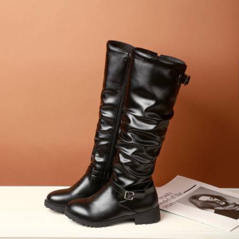 รองเท้าบูทหนังซิปผู้หญิงสูงถึง - Women'S Shoes Yellow บทวิจารณ์และราคา
