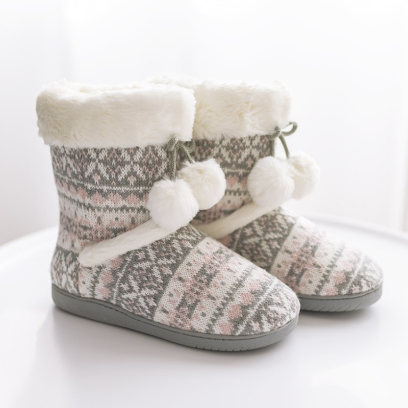 รองเท้าแตะบุขนสำหรับผู้หญิง อุ - Women Shoes Boots บทวิจารณ์และราคา