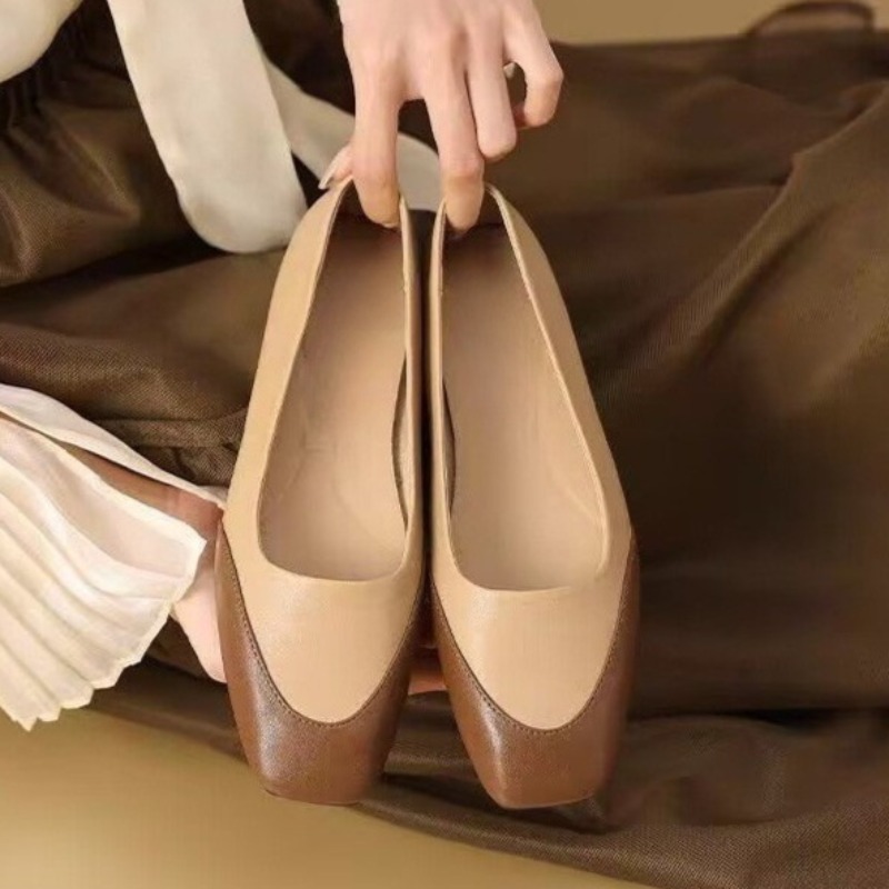 บล็อกสี PLUS ขนาดรองเท้าเดียวผ - Women'S Shoes Plus Size บทวิจารณ์และราคา
