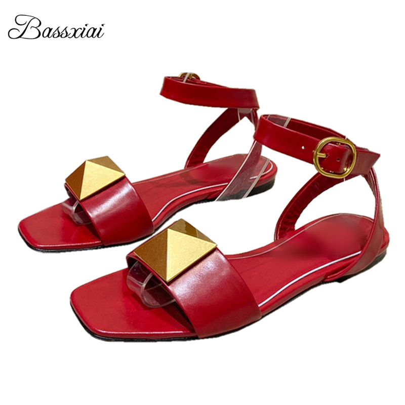 Big Rivet BUCKLE Decor รองเท้า - Women'S Shoes Big Feet บทวิจารณ์และราคา