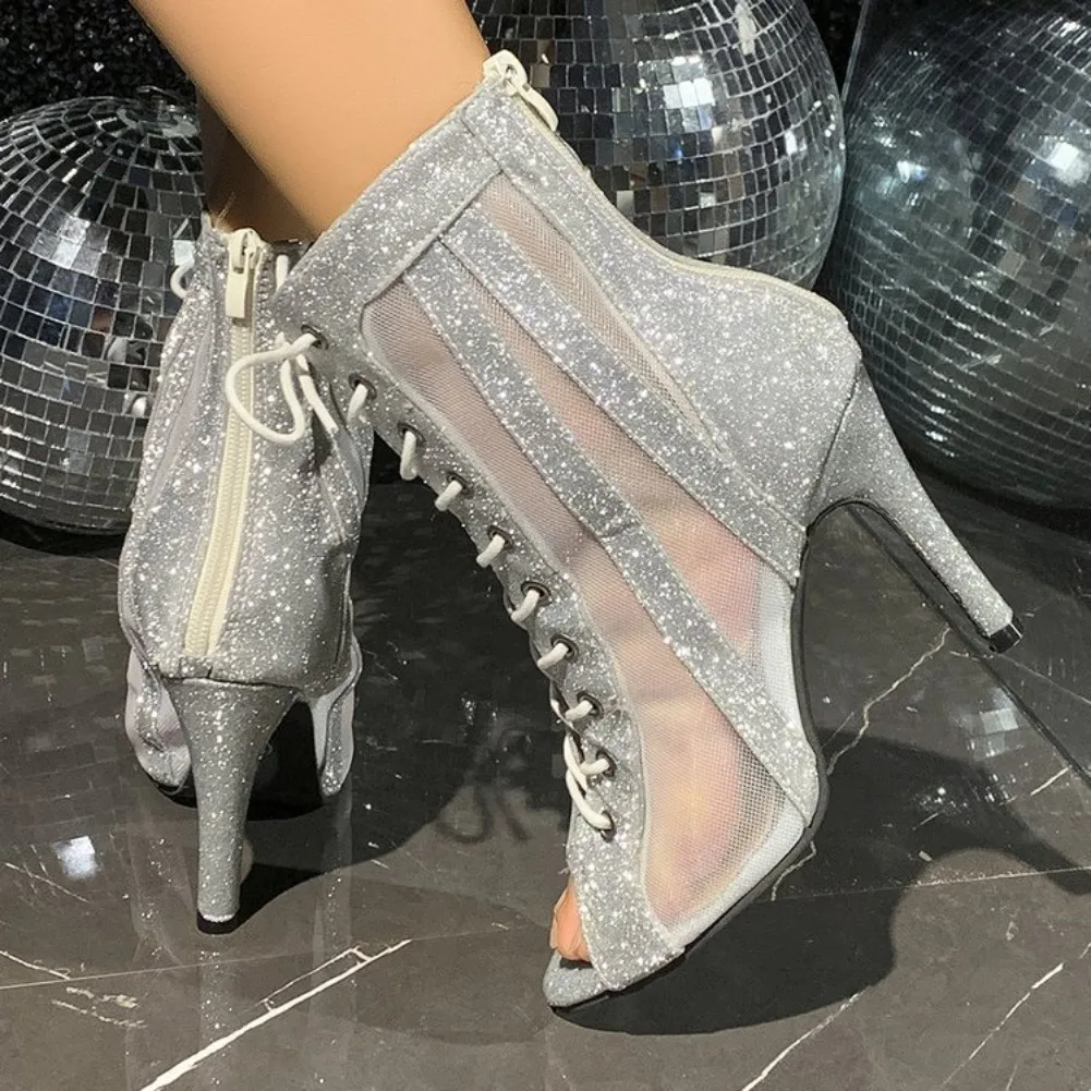 รองเท้าส้นสูงแบบเปิดหัวแหลมประ - Women'S Shoes Plus Size บทวิจารณ์และราคา