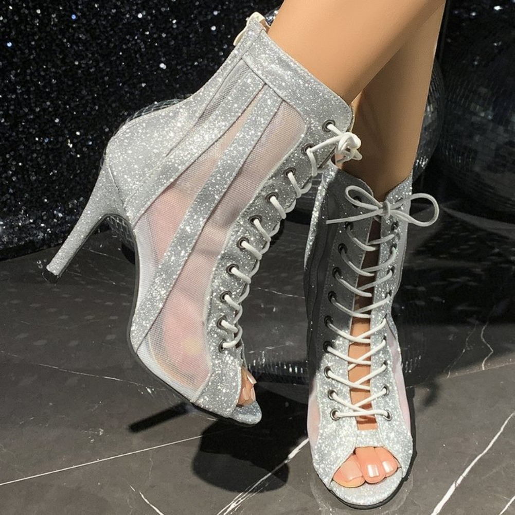 รองเท้าส้นสูงแบบเปิดหัวแหลมประ - Women'S Shoes Plus Size บทวิจารณ์และราคา