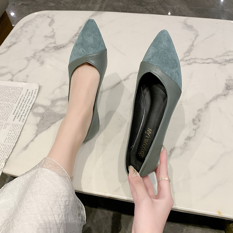 รองเท้าหนังสีดำแบบเรียบสำหรับผ - Women'S Shoes For Work บทวิจารณ์และราคา