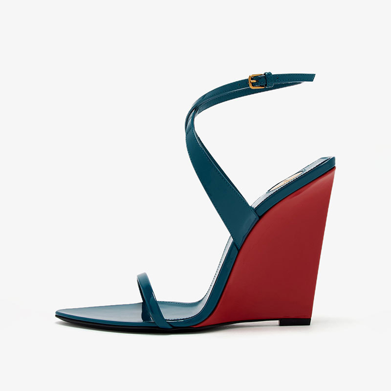รองเท้าส้นเตารีดแบบมีสายรัดหลา - Women'S Shoes Yellow บทวิจารณ์และราคา