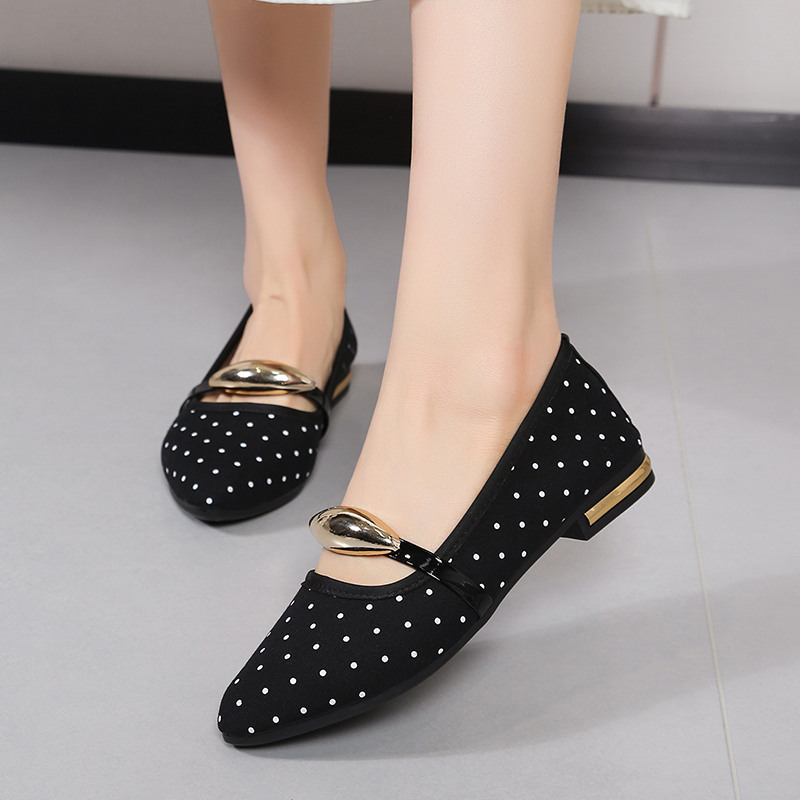 รองเท้าส้นเตี้ยทรงแหลม ดีไซน์ห - Women'S Shoes For Work บทวิจารณ์และราคา