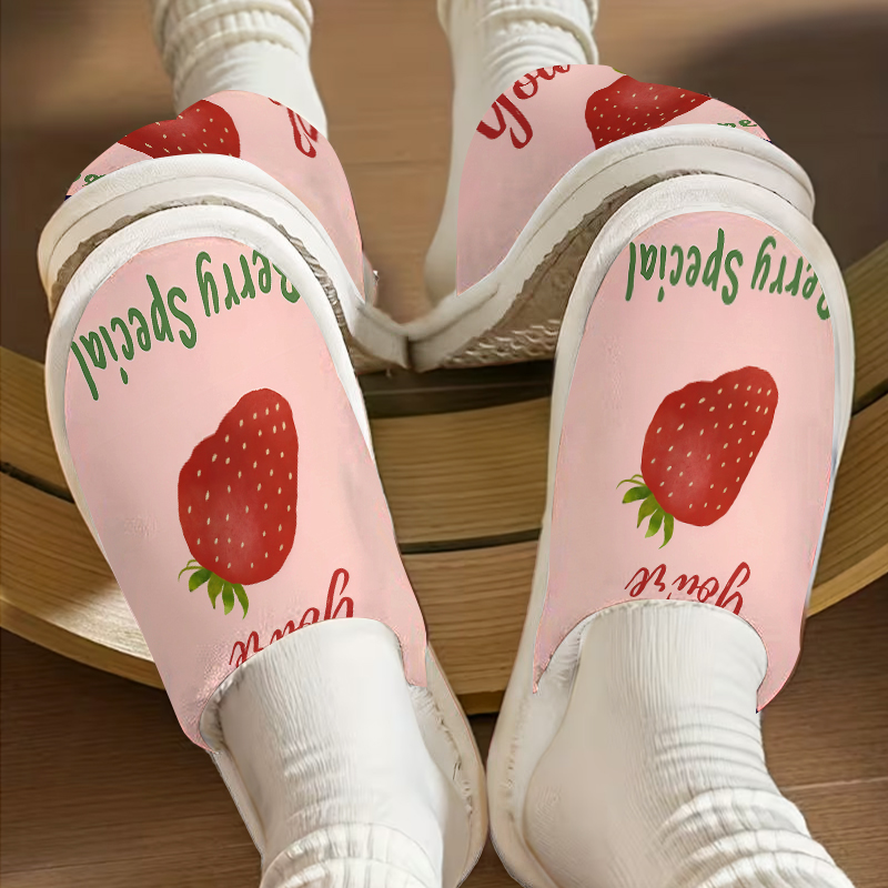 รองเท้าแตะหรูหราลายสตรอว์เบอร์ - Women Shoes Quote บทวิจารณ์และราคา