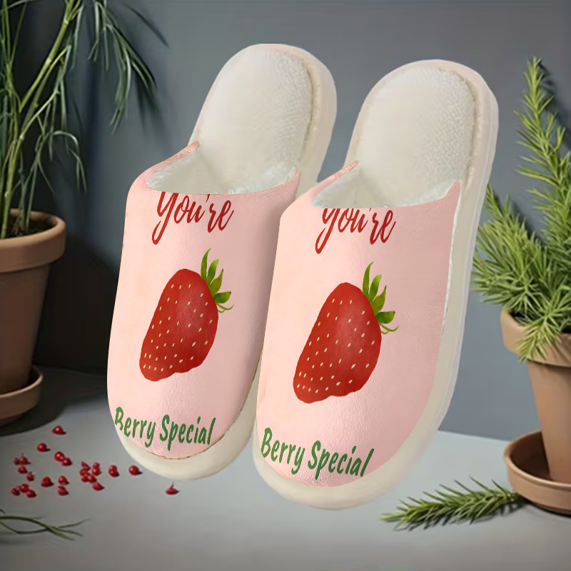 รองเท้าแตะหรูหราลายสตรอว์เบอร์ - Women Shoes Quote บทวิจารณ์และราคา