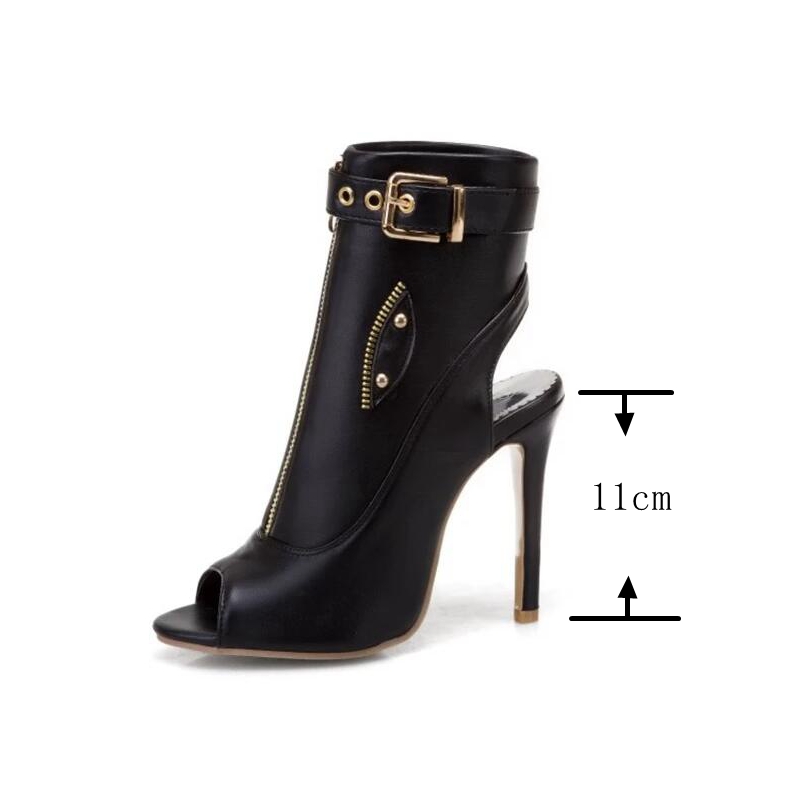 รองเท้าส้นสูงแบบเปิดนิ้วเท้าสำ - Women Shoes Boots บทวิจารณ์และราคา