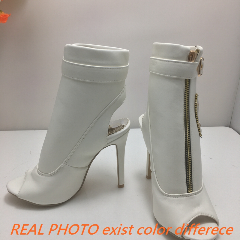 รองเท้าส้นสูงแบบเปิดนิ้วเท้าสำ - Women Shoes Boots บทวิจารณ์และราคา