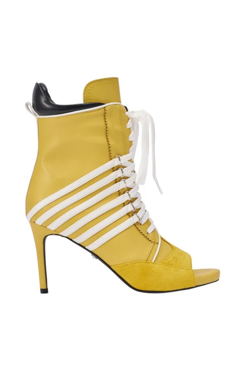 รองเท้าบูทส้นสูงแบบเปิดนิ้วเท้ - Women'S Shoes Yellow บทวิจารณ์และราคา